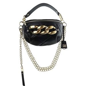 Steve Madden Quilted Convertible Belt Bag Crossbody thick strap